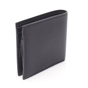 Balenciaga Wallet Black Bifold Square Folding Leather